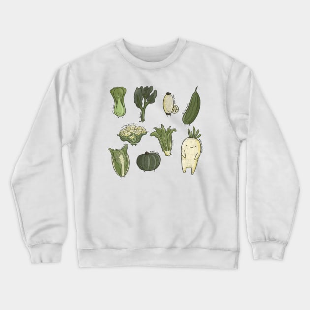 Azn Veggies Crewneck Sweatshirt by laiberry